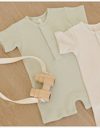 Romper Baby m/ Vaffelstruktur - 100% Øk. Bomull | Waffle Snap Romper