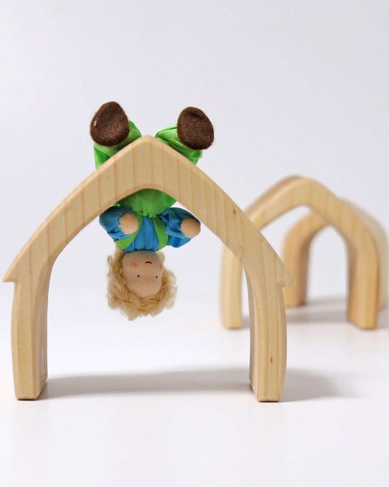 Dukke m/ fleksibel kropp - Liten 13cm - Håndlaget | Flexible Doll