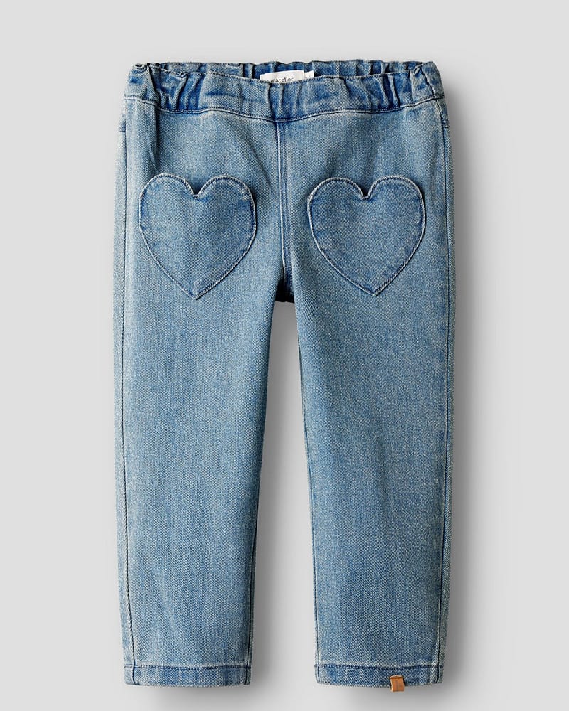 Bukse Barn - Denim, Øko Bomull | NMFLULIA LOOSE DNM JEANS LIL