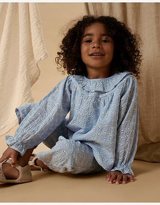 Bluse Barn M/ Volangerkrage - Øko Bomull | NMFTESSIE LS LOOSE SHIRT LIL
