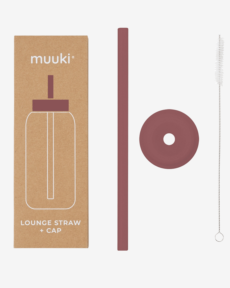 Flaskelokk m/ Sugerør til Muuki Daily Bottle - Lounge Straw + Cap