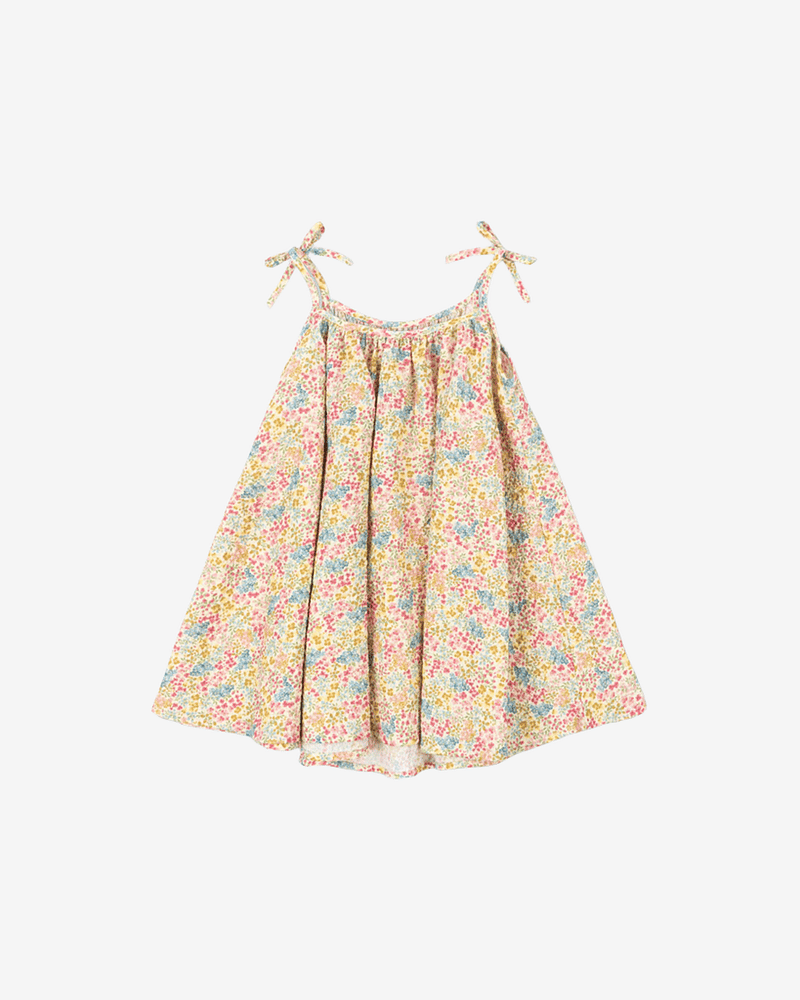 Kjole Barn m/ tynne stropper - Øko Bomull, Elastan | Vivian Strap Dress