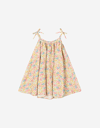 Kjole Barn m/ tynne stropper - Øko Bomull, Elastan | Vivian Strap Dress