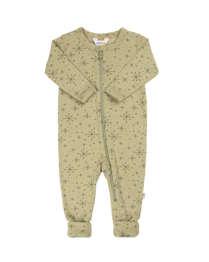 Ullpysj Heldress m/ glidelås og trylleføtter - 100% Merino | Basic