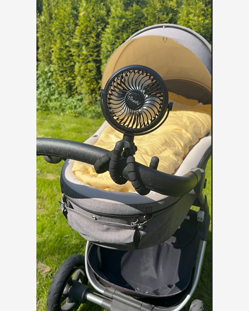 Vifte til barnevogn - Oppladbar