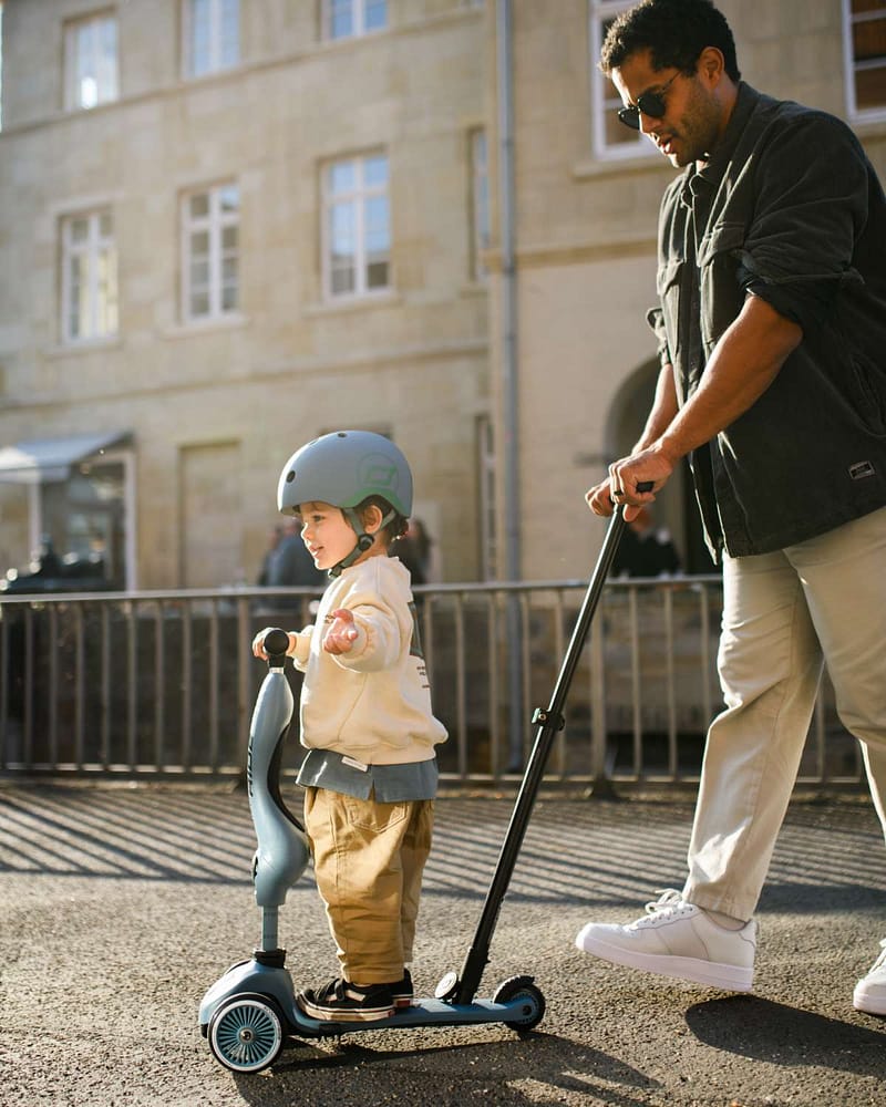 Sparkesykkel og Løpesykkel M/ Foreldrehåndtak | Scoot and Ride Highwaykick 1 Push & Go - NYHET