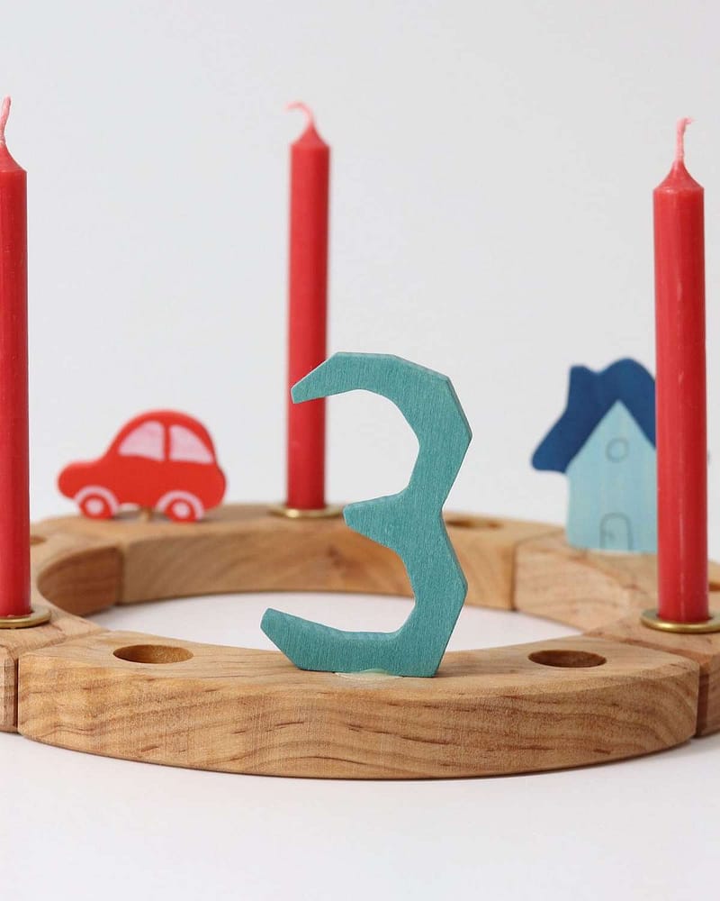 Lys til Bursdagsring - 12pk - 10% Naturlig Bivoks