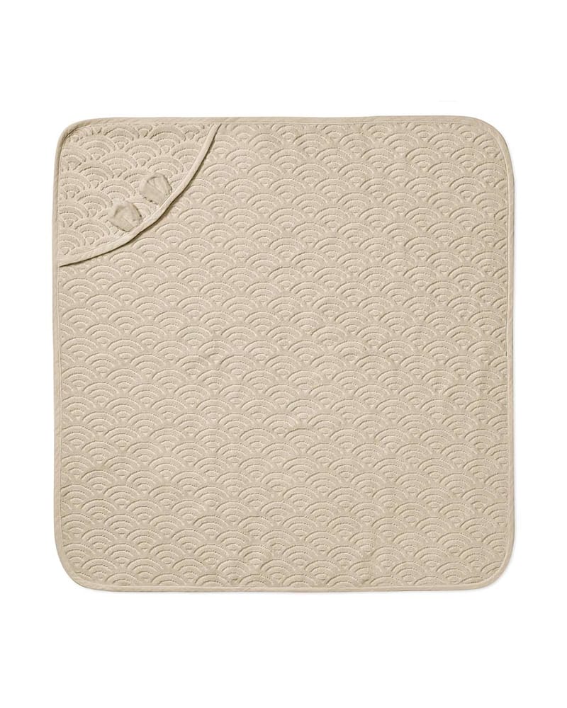 Badehåndkle Baby m/ Hette | 80x80 cm - 100% Øko Bomull