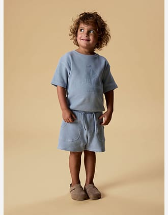 Shorts Barn – Vaffelstruktur i Øko Bomull | NMMHARUN SWEAT SHORTS LIL