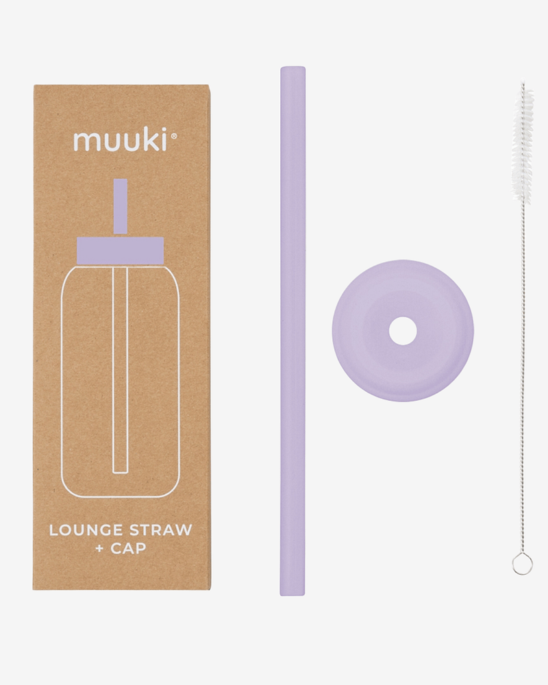 Flaskelokk m/ Sugerør til Muuki Daily Bottle - Lounge Straw + Cap