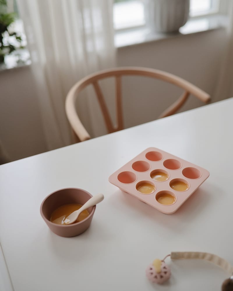 Fryseform Babymat M/ Lokk - 9 x 45ml | Baby Food Feeder Freezer Tray
