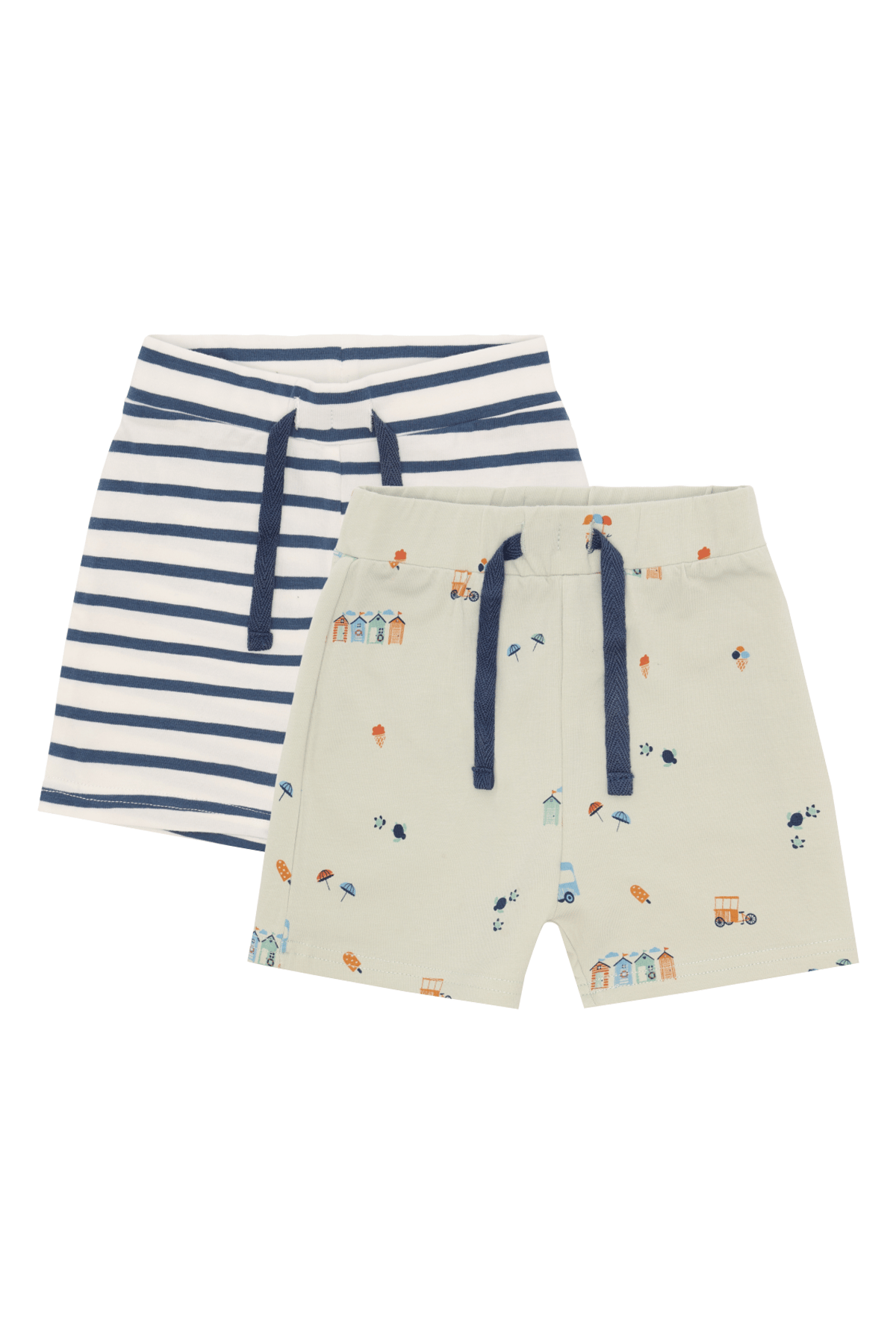 Shorts Baby 2pk – 95% Øko Bomull, 5% Elastan | HCHau, Grønn Mix - Green Foam
