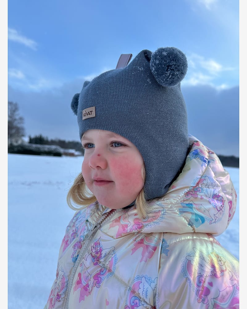 Balaclava Ull m/ Bomullsjersey fôr og Vindstopper | Ubehandlet Ull