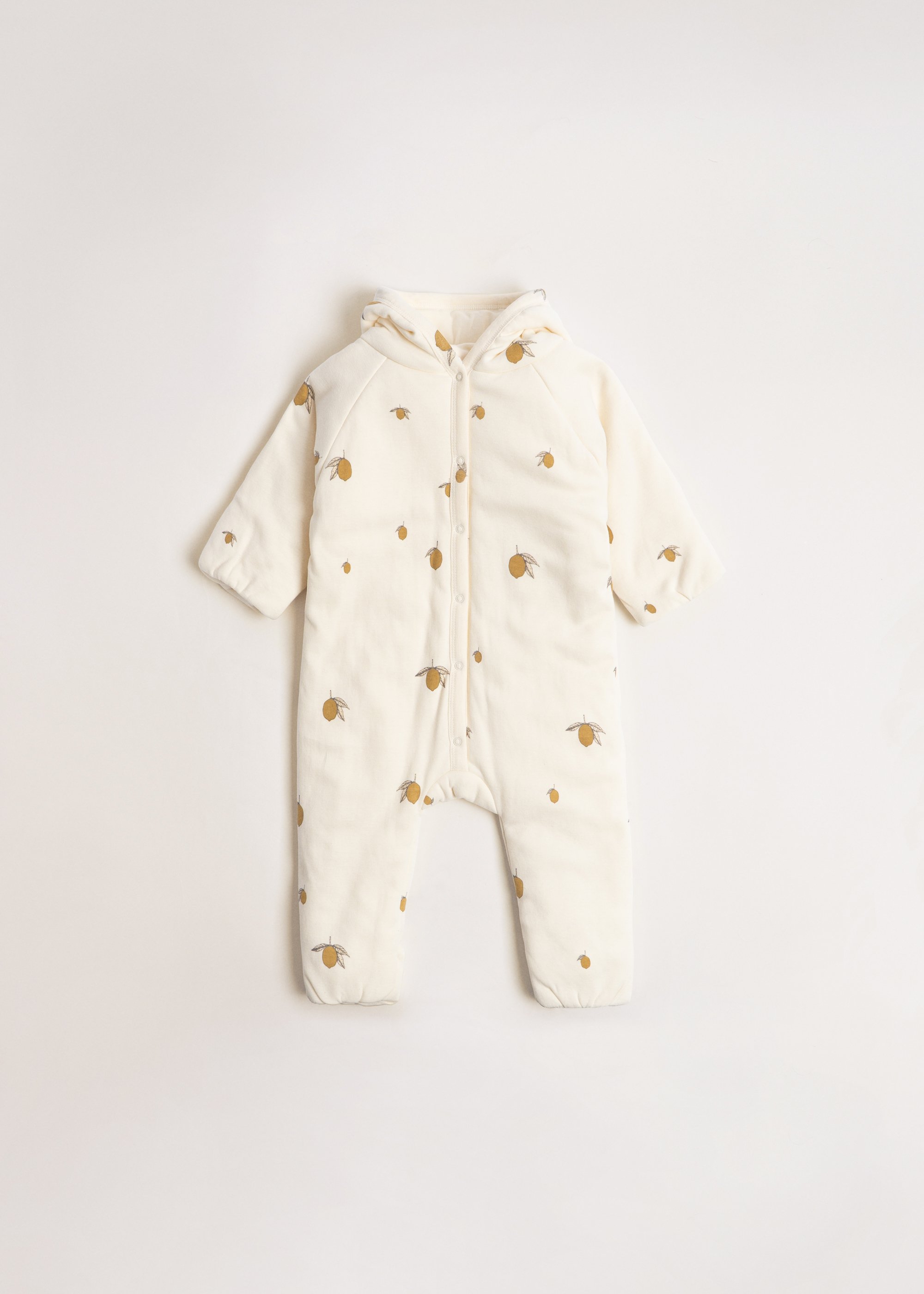 Heldress Baby – 100% Øko Bomull i tykk kvalitet | Newborn Onesie with Hood