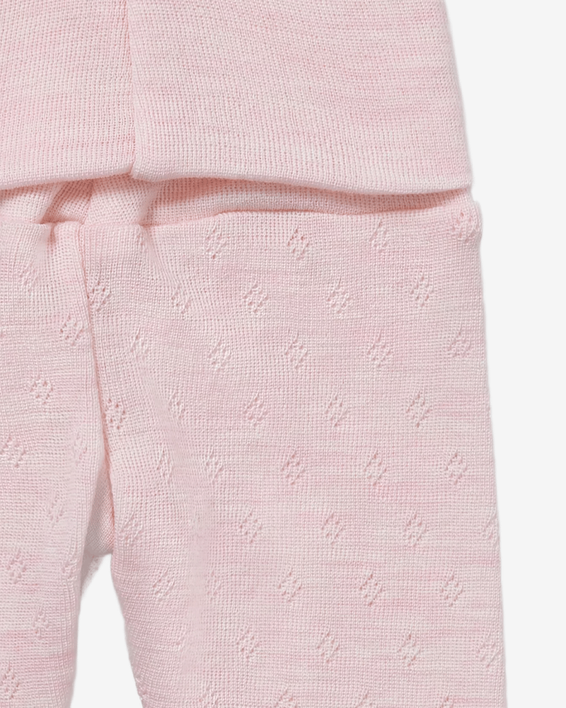 Ullbukse m/ dobbelt liv - 100% Merino, Pointelle | Ullongs