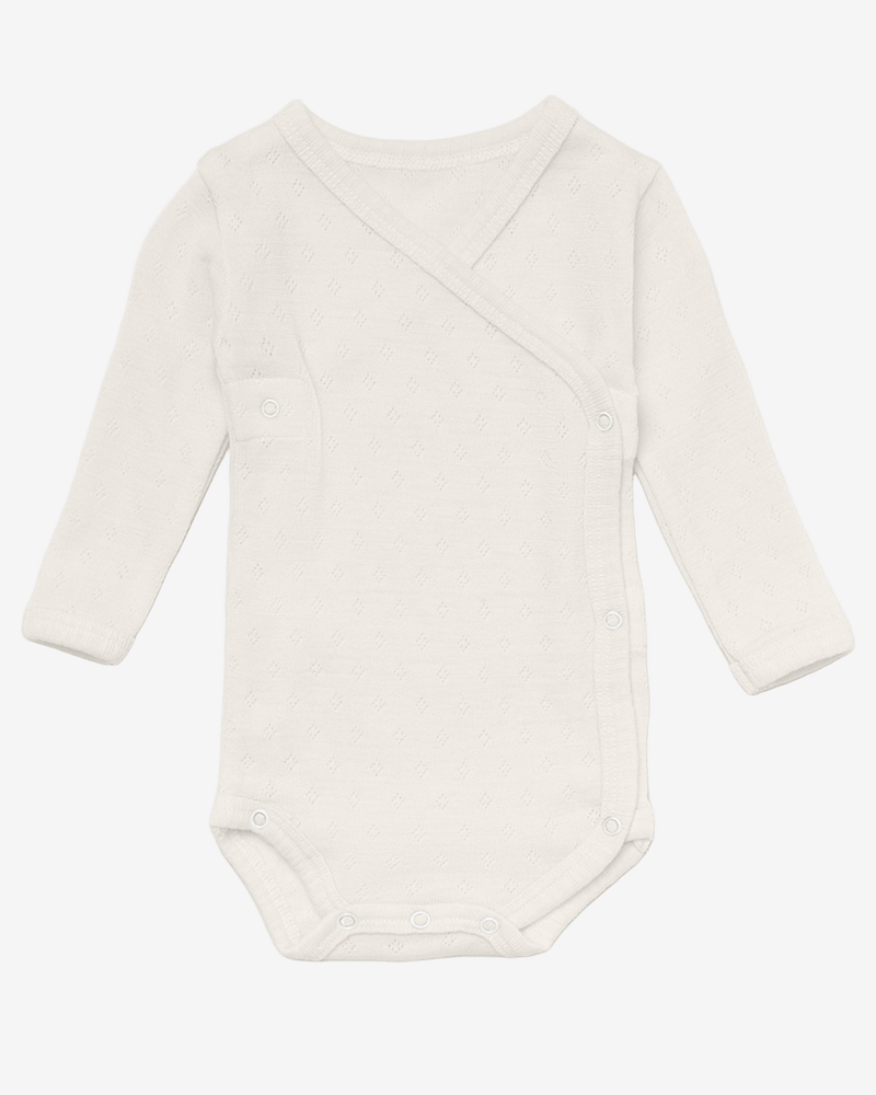 Omslagsbody Ull - 100% Merino, Pointelle | Ullbody Mini