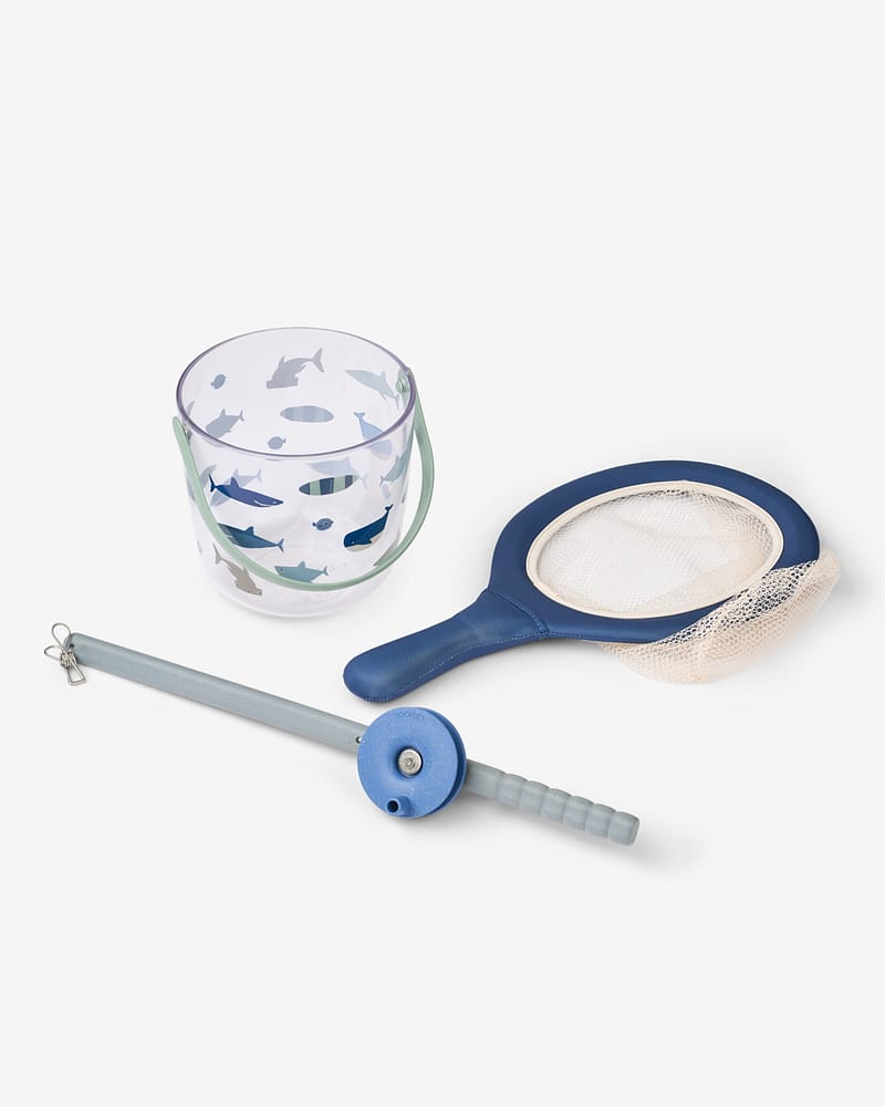 Krabbefiske Sett Barn - Fiskestang, Bøtte, Nett | Cora Crab Fishing Set w Net