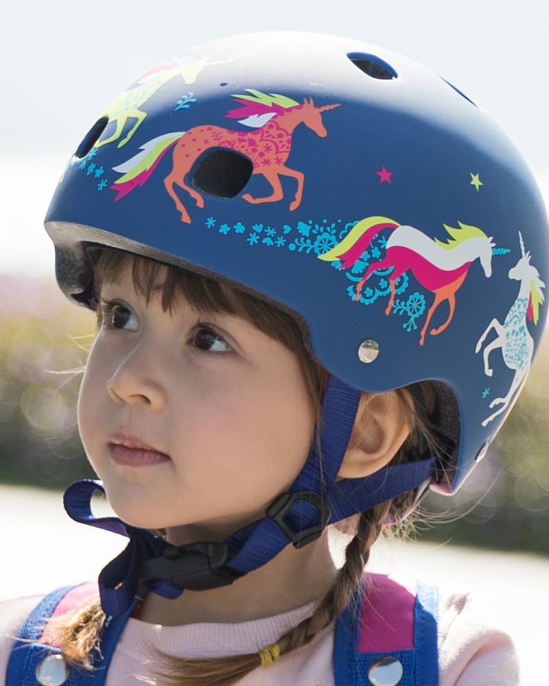 Unicorn Hjelm for Barn – Justerbar Sykkelhjelm m/ LED-lys