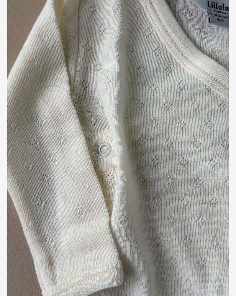 Omslagsbody Ull - 100% Merino, Pointelle | Ullbody Mini
