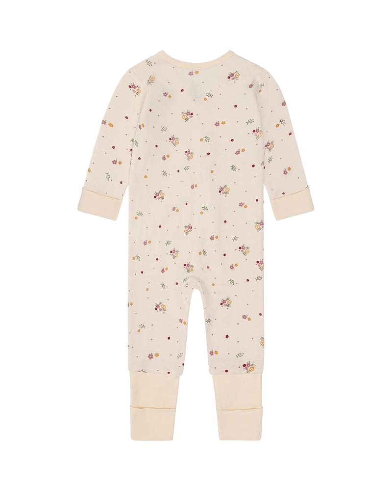 Ullpysj Baby - Heldress med trylleføtter - Ull/Bambusviskose | Mobi Flora