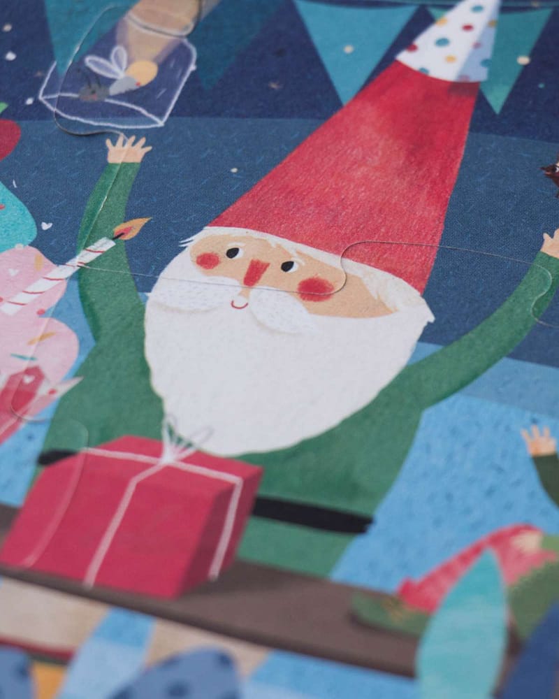 Puslespill "Gratulerer Enhjørning" - 10-i-5 Puslespill Barn 3år+ | Happy Birthday Unicorn