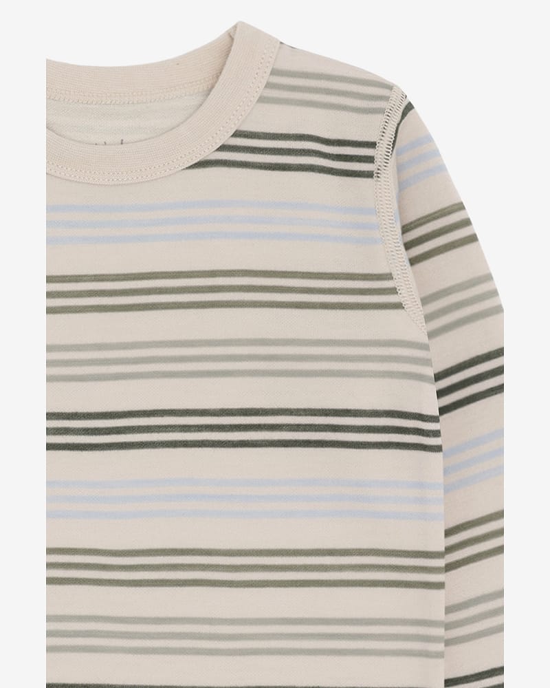 Trøye Langermet - Ull/Bambusviskose | Abba 3 Stripes