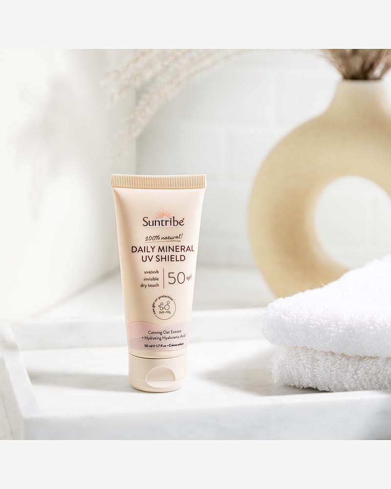 Solkrem for Ansiktet SPF50 - Mineral, 100% Naturlig | Daily Mineral UV Shield