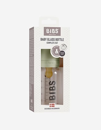 BIBS Tåteflaske i Glass 110 ml - Komplett Sett