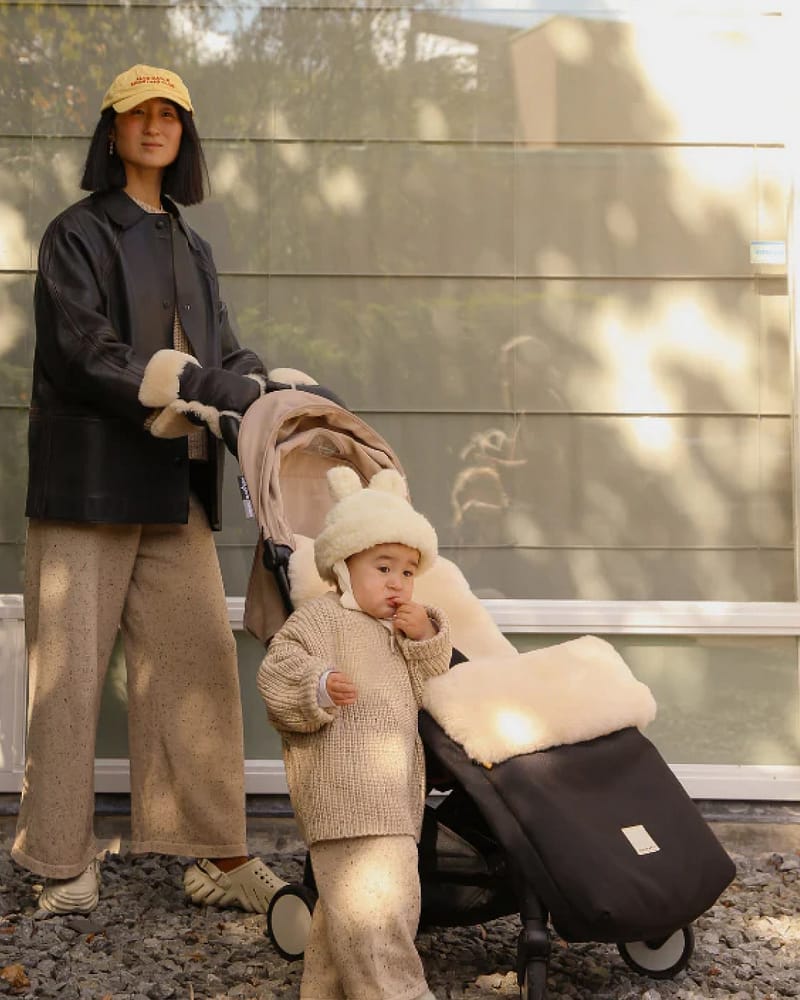 Vognpose m/ Lammeskinn - Universal Fit - Varm Vinterpose, 0-4år | Puffmuff