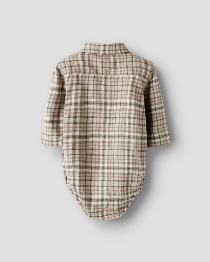 Skjortebody Baby - Flanell, Øko Bomull | REBEL LS BODY SHIRT