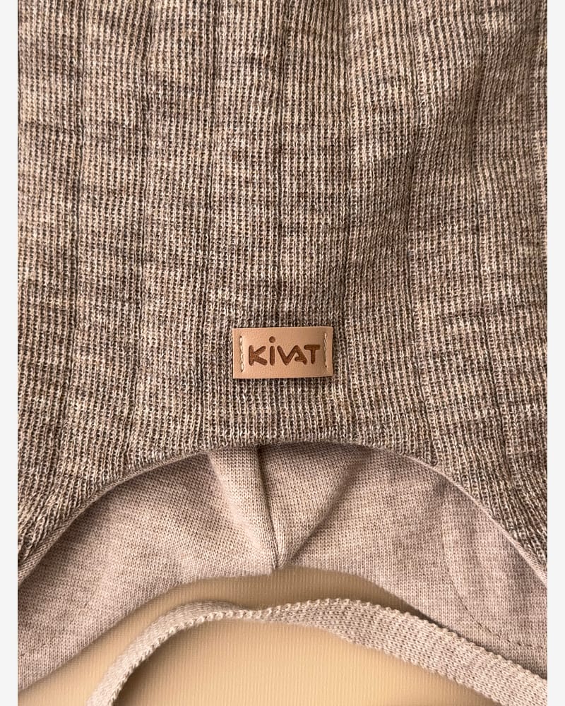 Knytelue Ull m/ Bomullsjersey fôr og Vindstopper | Ubehandlet Ull