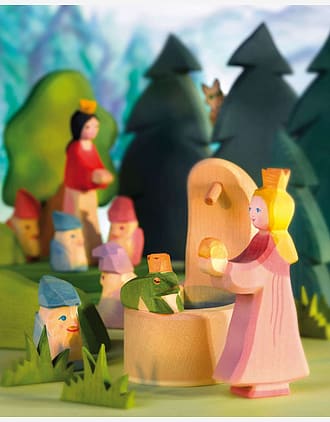 Prinsesse Trefigur - Håndlaget Dukketeater Dukker | Frog King