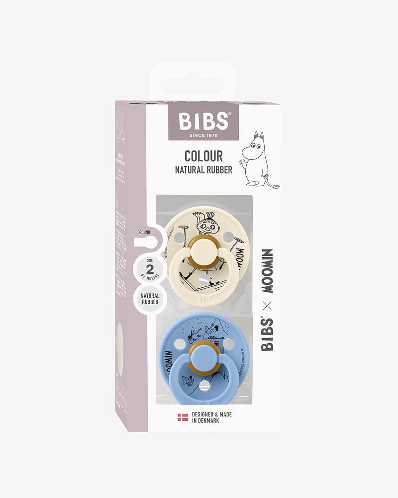 BIBS x Moomin Smokk 2pk - Rund, Naturgummi | Mymble