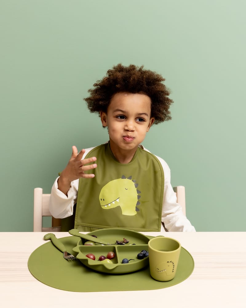 Tallerken med flere rom & Sugekopp - Silikon