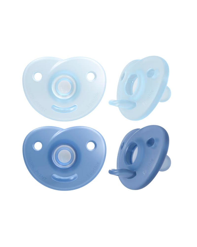 Smokk Soothie 2pk - Rund, Silikon | Nyfødt / Prematur, 0-6m