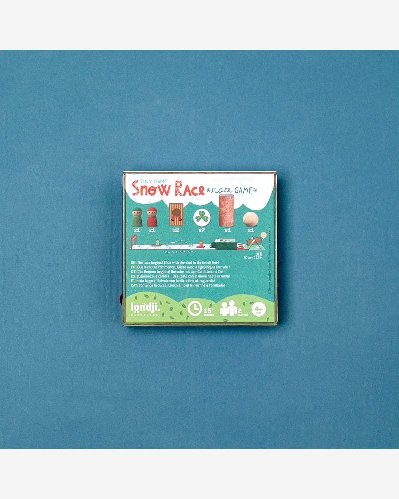 Brettspill Barn 4år+, Pocket size - Lagspill "Kappløpsspill" | Snow Race Tiny Game