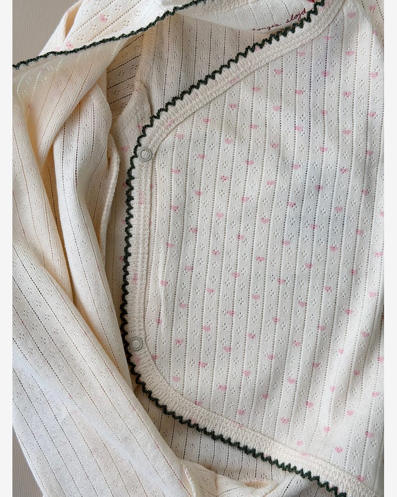 Heldress - 100% Øko Bomull, Pointelle | Minnie Onesie GOTS