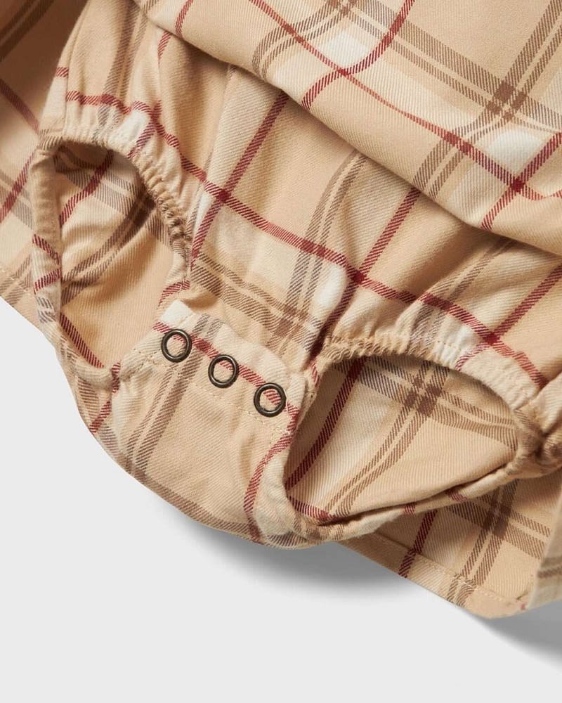 Kjole Baby M/ Krage - Øko bomull | Sevena LS Body Dress