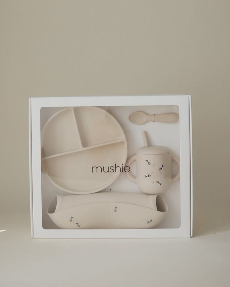 Spisesett Baby 4pk - Silikon | Fra ca. 6 mnd