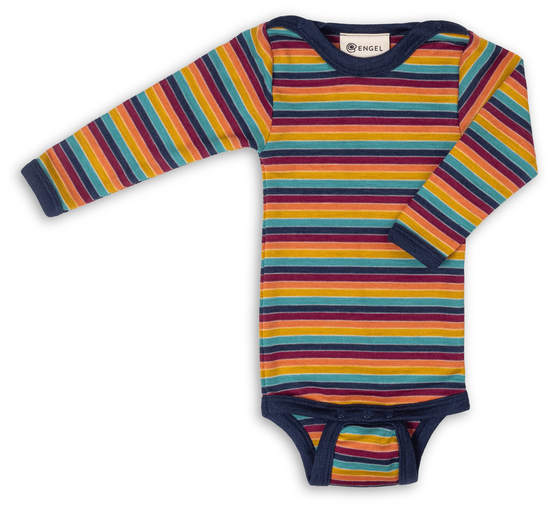 Ullbody – 70% Merino, 30% Silke – Ubehandlet Ull, Multi Color
