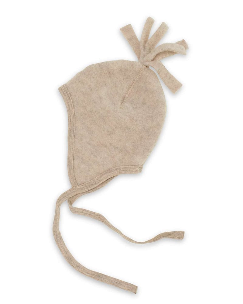 Ullue med dusk - Varm Ullfleece 100% Ubehandlet Ull | Baby Hat