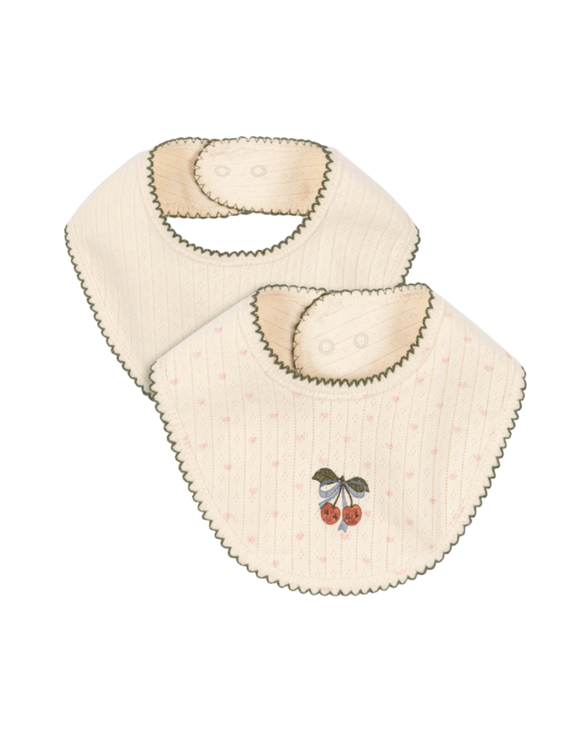 Siklesmekke 2pk - 100% Øko Bomull, Pointelle | Minnie 2 Pack Bib