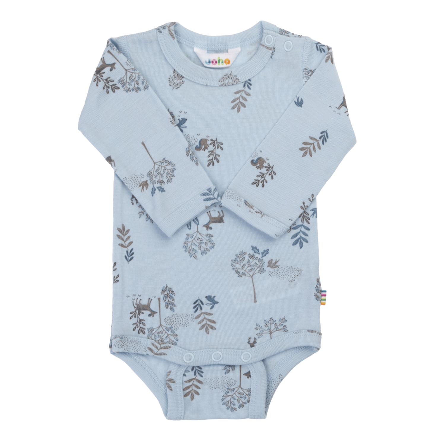 Ullbody Langermet – 85% Merino, 15% Silke | Basic, Lyseblå