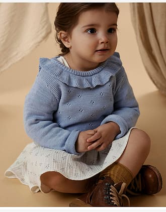 Genser Barn - Strikket 100% Øko Bomull | NMFLAGUNA LS KNIT LIL NOOS