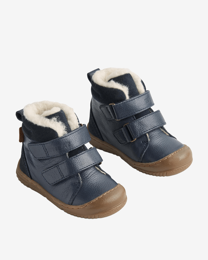 Vintersko Baby i Skinn m/ Fleksibel såle - 100% Merinoullfôr & Vanntett | Winterboot Snug Tex