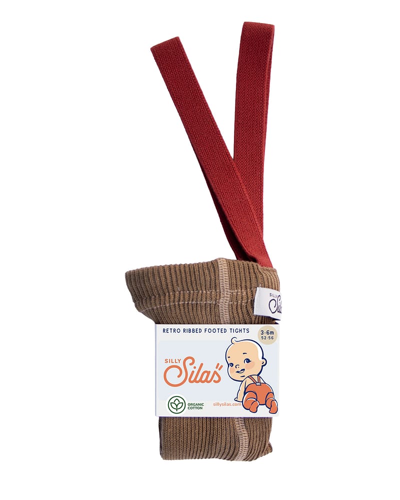 Strømpebukse Rib m/ seler | Footed Tights