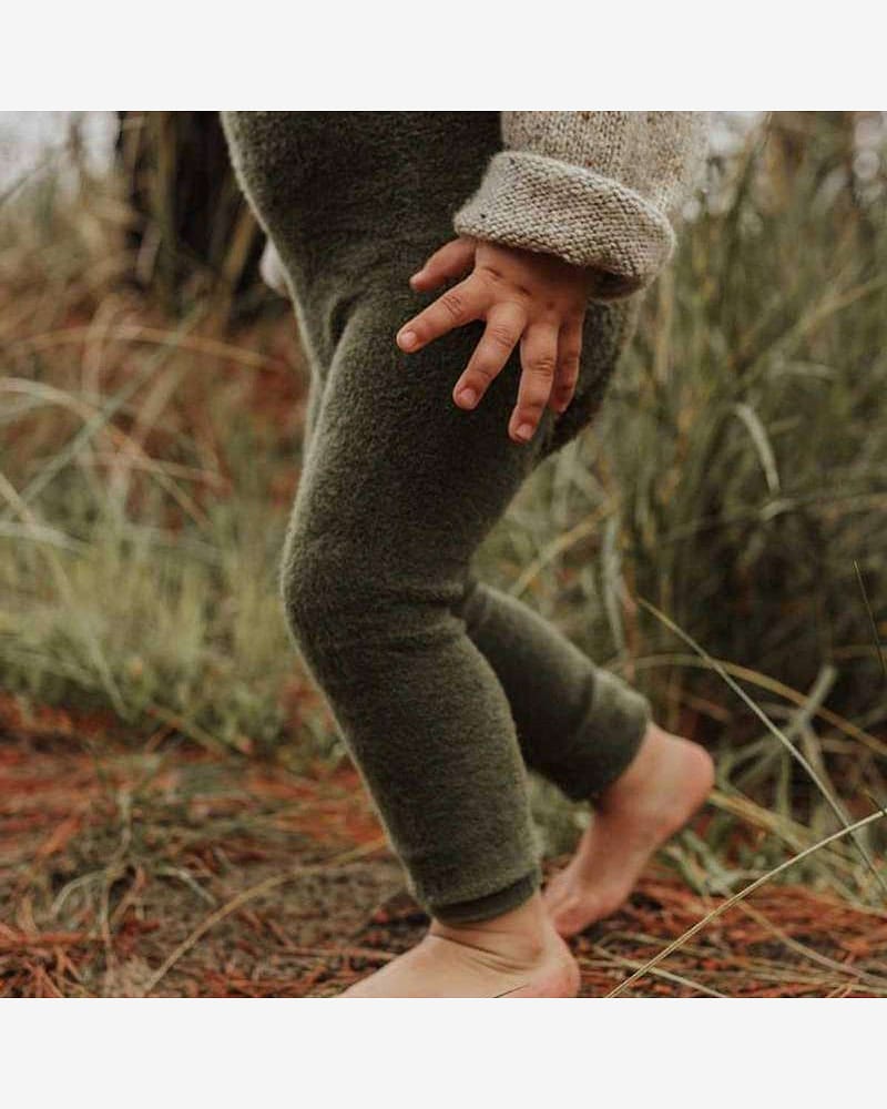 Strømpebukse Teddy u/ føtter m/ seler – Warmy Footless Tights