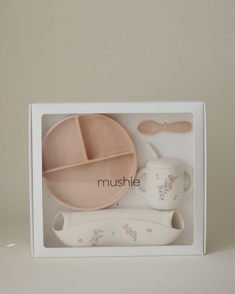 Spisesett Baby 4pk - Silikon | Fra ca. 6 mnd