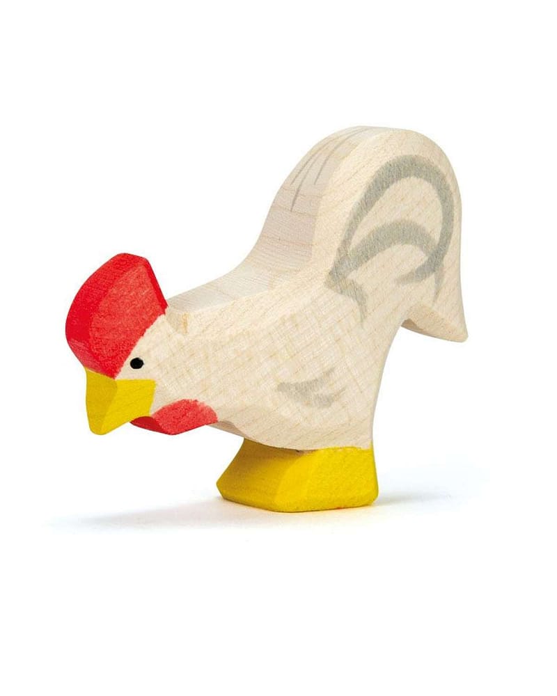Hane Lekedyr - Håndlaget Trefigur | Bondegård Leke