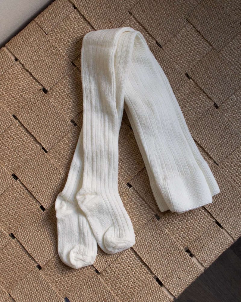 Strømpebukser - Ull - Rib - Elastisk - Basic